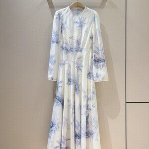 Zimmermann latest round neck long-sleeved dress